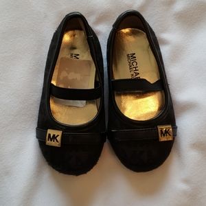 Michael Kors girls black shoes